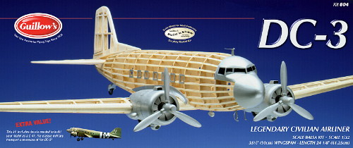 Guillows 1/32 scale Douglas DC-3 balsa model #G804 - Afbeelding 1 van 1
